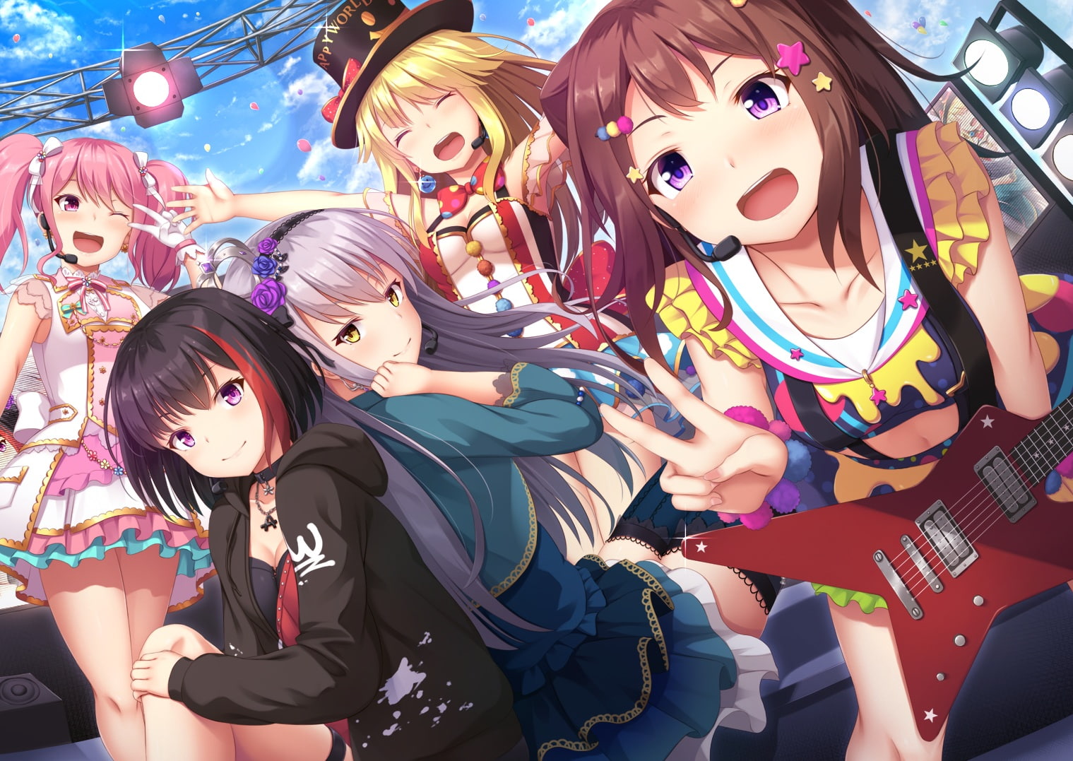 262134, Aya, Bang, Com, Dream , Kanzume, Kasumi, Kokoro - Yukina Minato And Ran Mitake , HD Wallpaper & Backgrounds