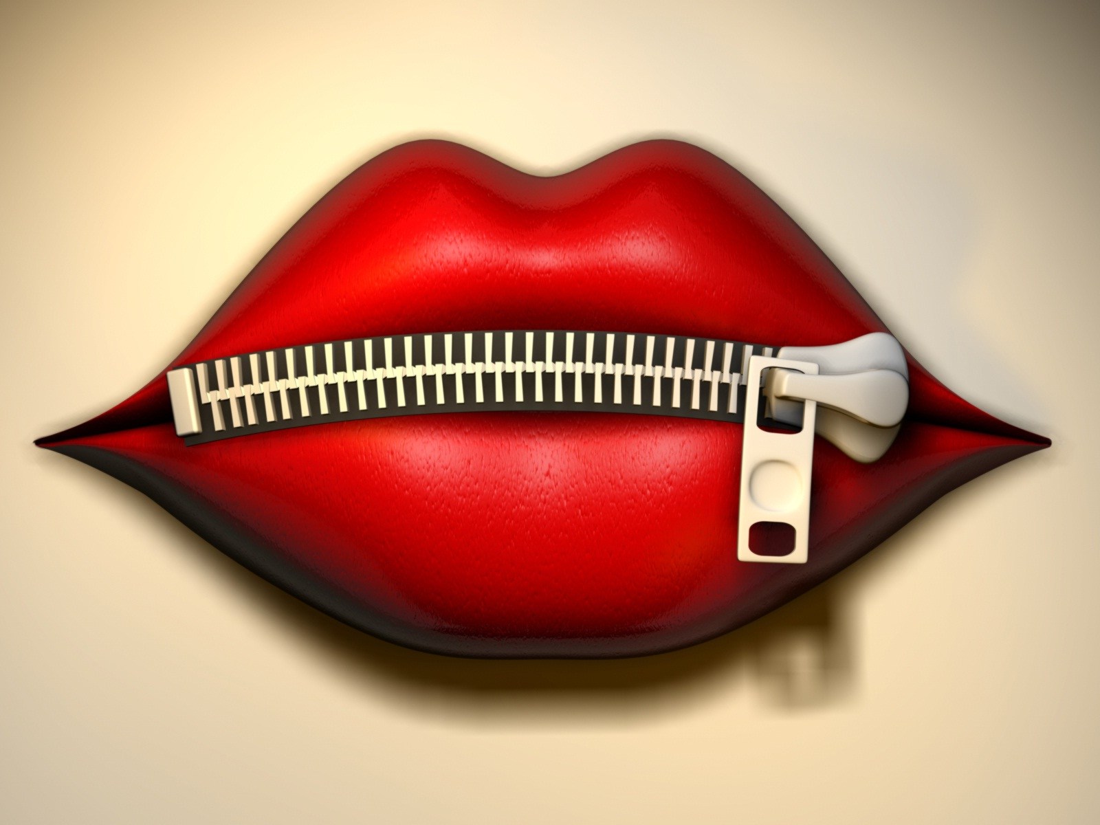 Red Lips Wallpaper - Zipped Mouth , HD Wallpaper & Backgrounds