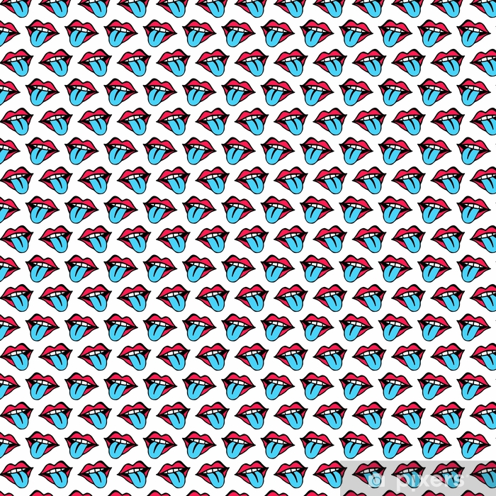 Fashionable Colorful Mouth Seamless Pattern Vinyl Custom-made - Wrapped Garment , HD Wallpaper & Backgrounds