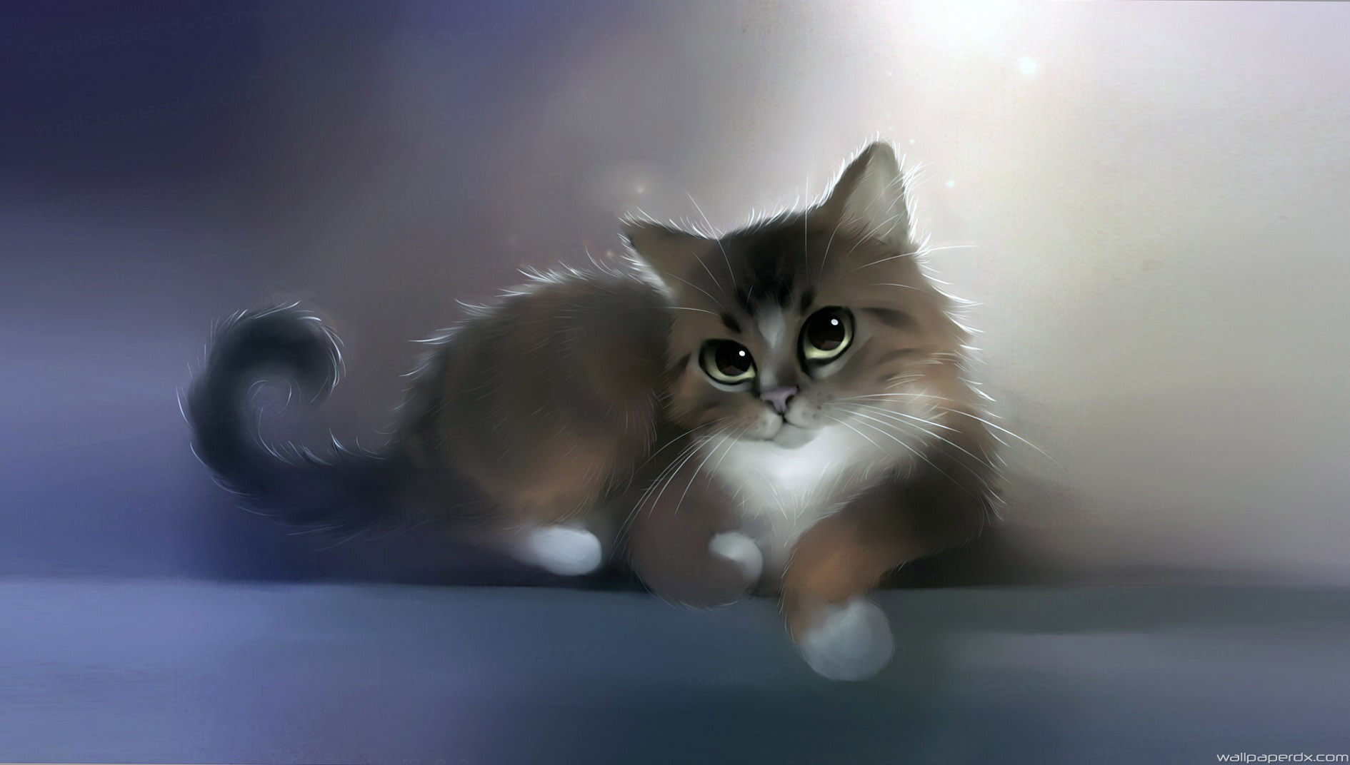 Download Cat Apofiss Drawing Cute Cat Hd Background ...