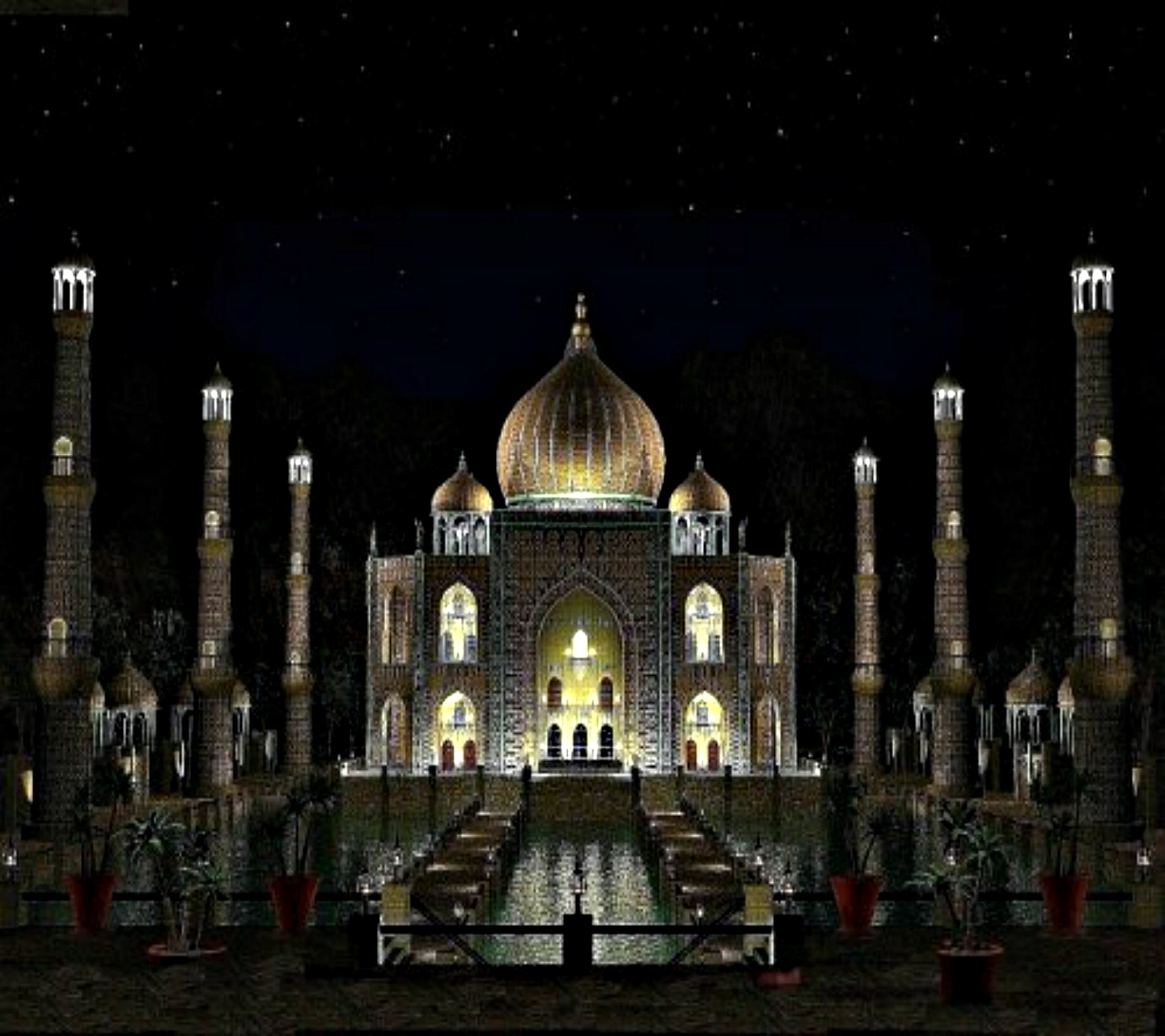 Animated Wallpapers For Mobile Samsung Champ - Night India Taj Mahal , HD Wallpaper & Backgrounds