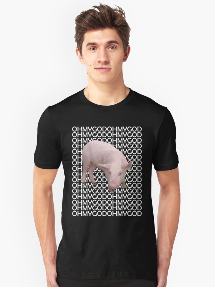 Shane Dawson Oh My God Pig Slim Fit T-shirt - Written And Directed By Quentin Tarantino T Shirt , HD Wallpaper & Backgrounds