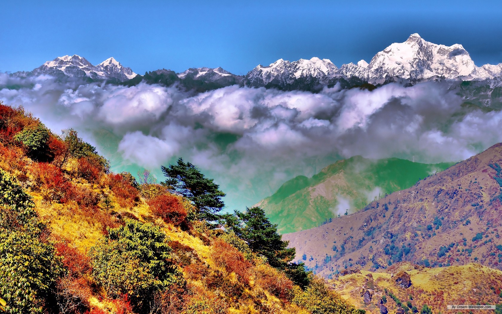 Download Wallpaper Sinhala, West Bengal, India, Himalayas - Nepal Autumn , HD Wallpaper & Backgrounds