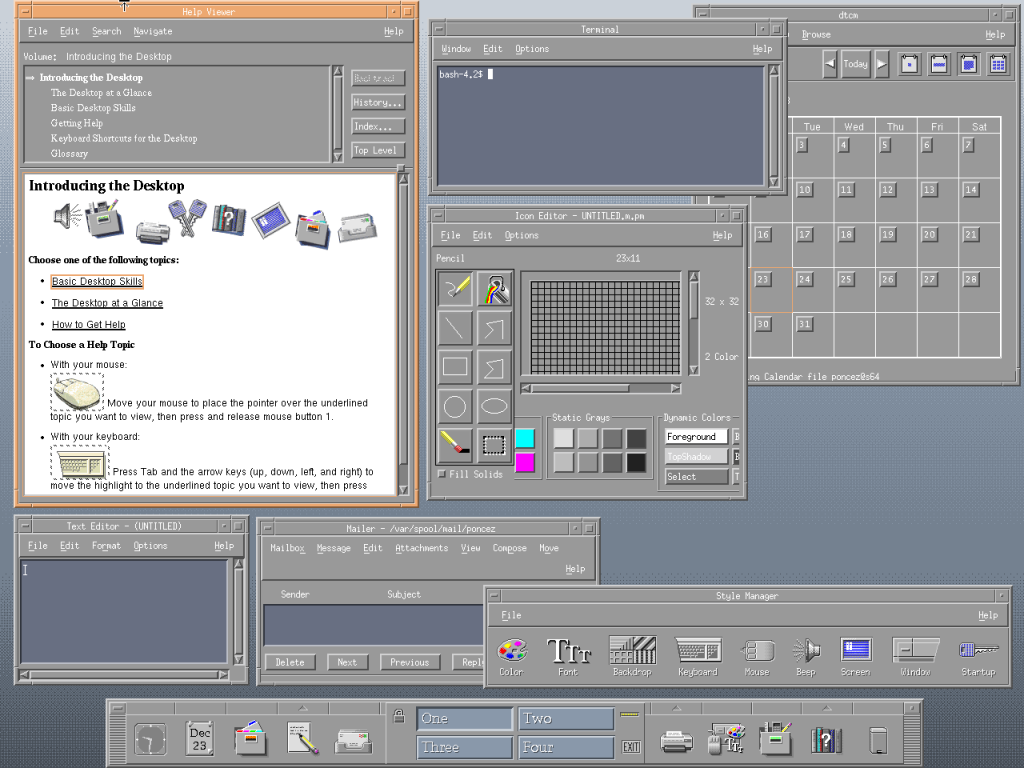 Cde Running On Slackware - Slackware Linux 3.0 , HD Wallpaper & Backgrounds