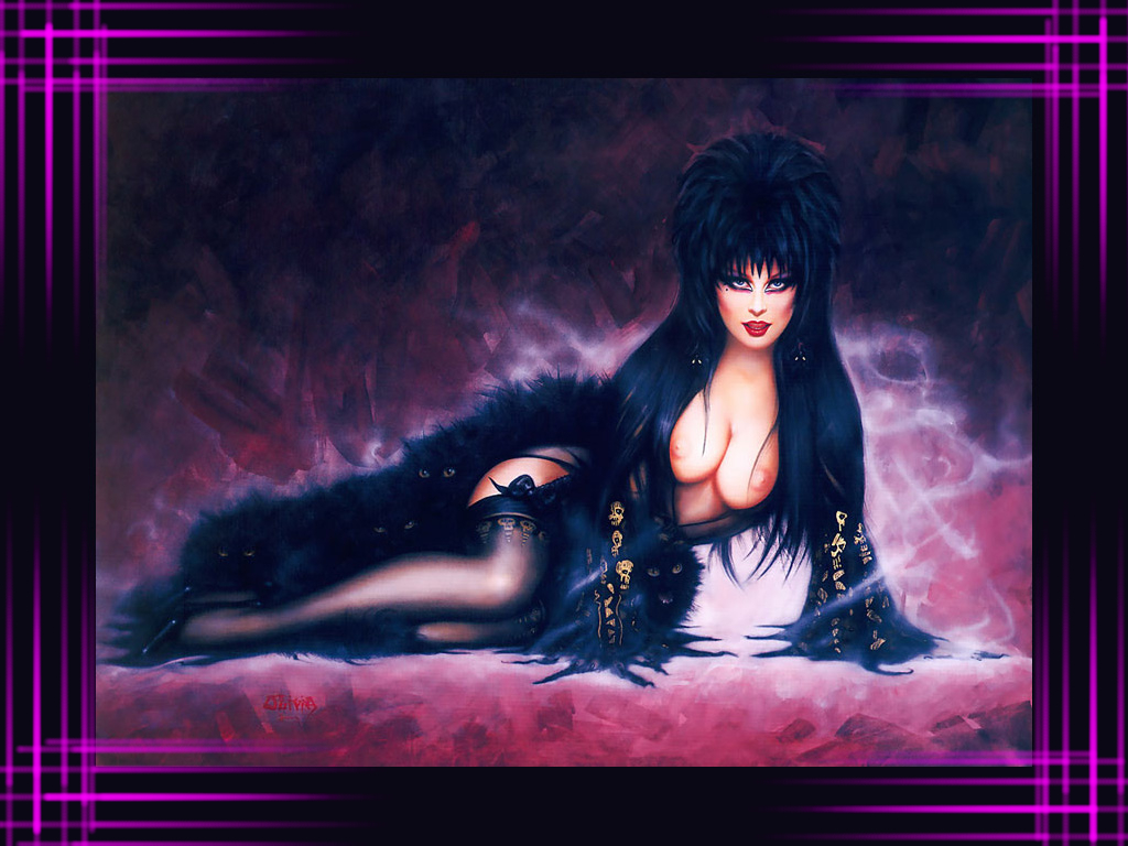 Elvira Wallpapers - Olivia De Berardinis Elvira , HD Wallpaper & Backgrounds