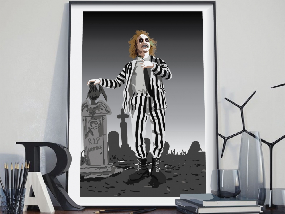 Beetlejuice Poster, Beetlejuice Print, Movie Poster, - Stand On The Sacrifices Rupi Kaur , HD Wallpaper & Backgrounds