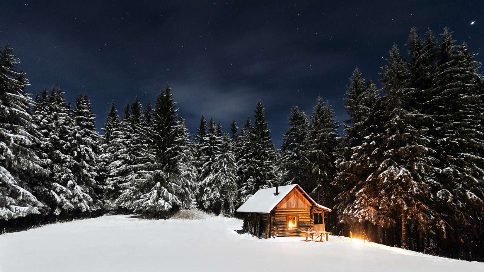 Wallpaper Of The Week - Winter Cabin , HD Wallpaper & Backgrounds