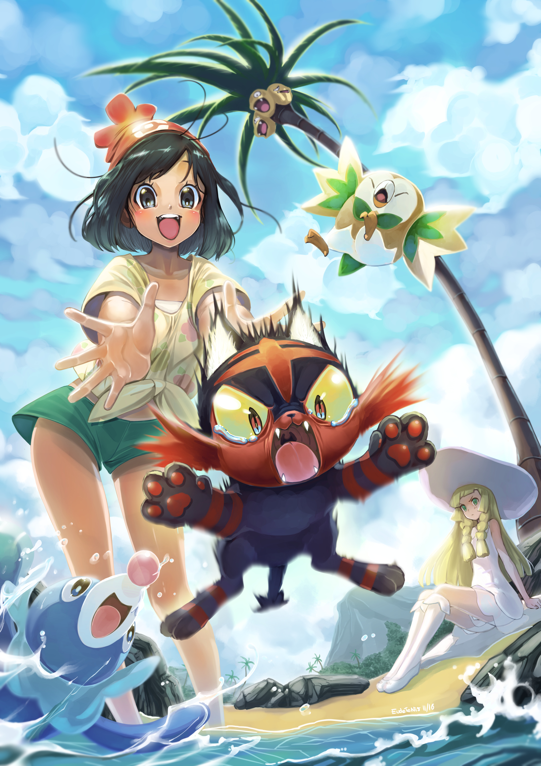 Danbooru - Pokemon Sun And Moon Ocean , HD Wallpaper & Backgrounds
