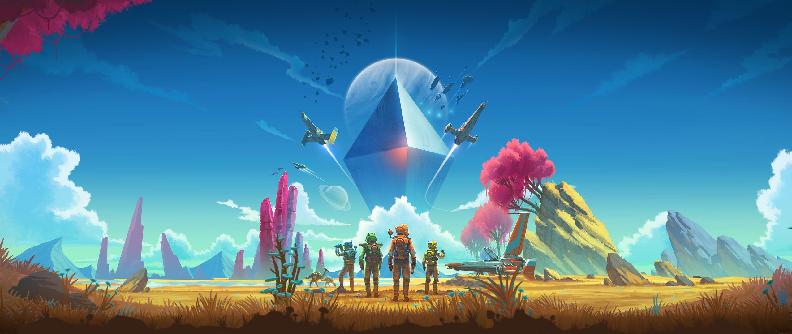 Ultra Wide Wallpaper - No Man's Sky Next , HD Wallpaper & Backgrounds