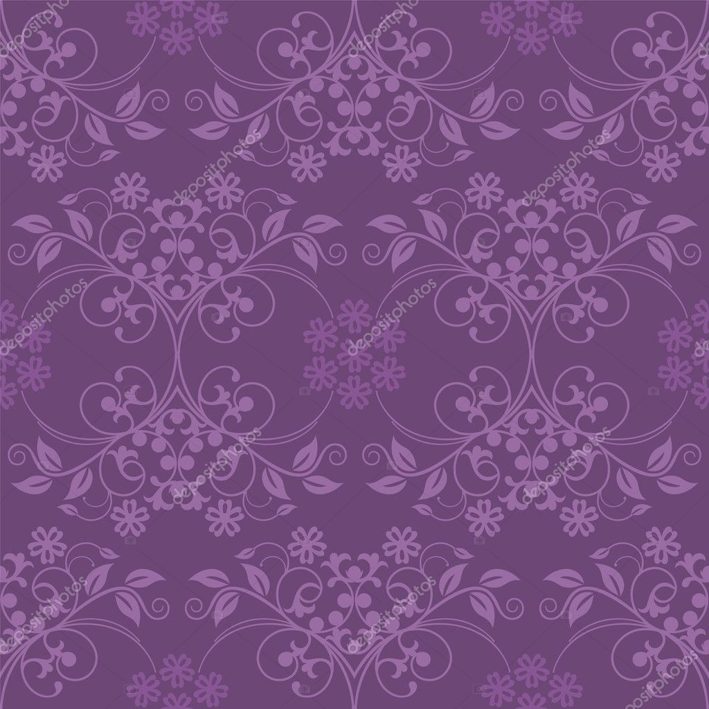 Beautiful Seamless Purple Wallpaper Vinyl Wall Mural - Purple Wallpaper Texture Seamless , HD Wallpaper & Backgrounds