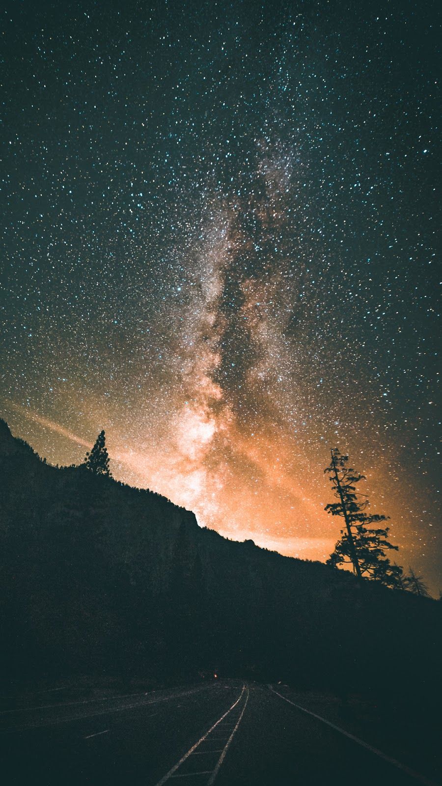 Starry Night - Milky Way , HD Wallpaper & Backgrounds