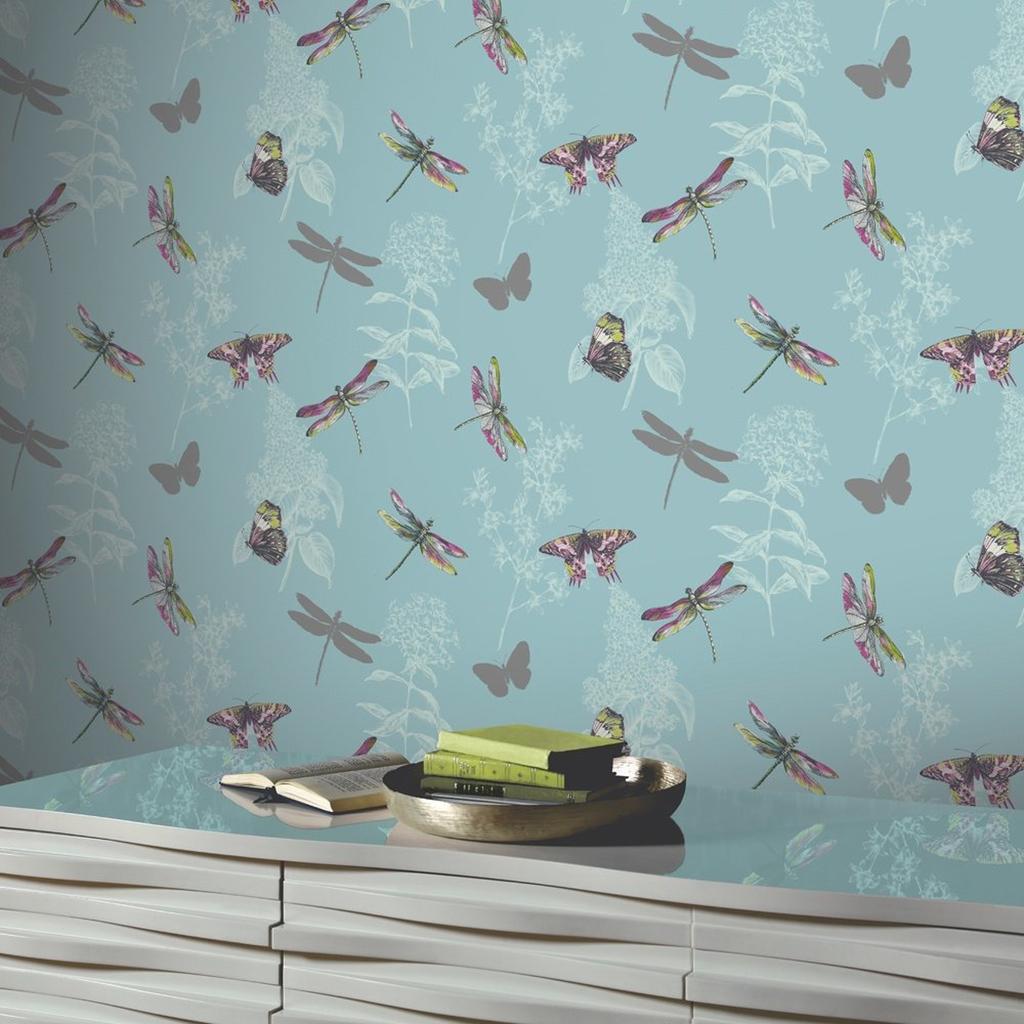 Wallpaper - Dragonfly Wallpaper Interiors , HD Wallpaper & Backgrounds