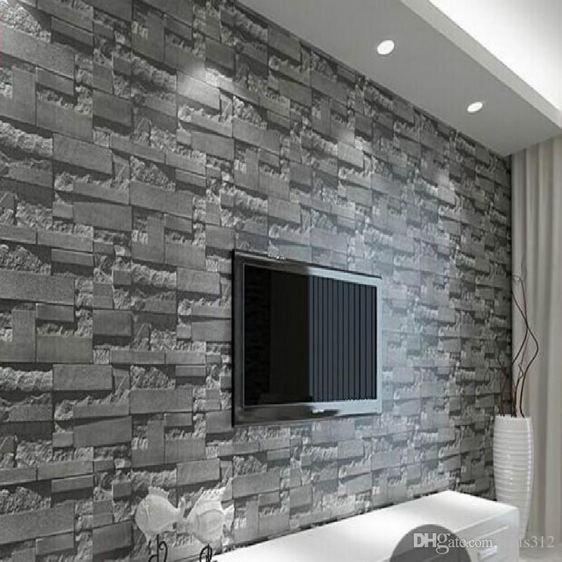 Modern 3d Three Dimensional Design Wallpaper Roll Stone - Brick Wallpaper Design , HD Wallpaper & Backgrounds