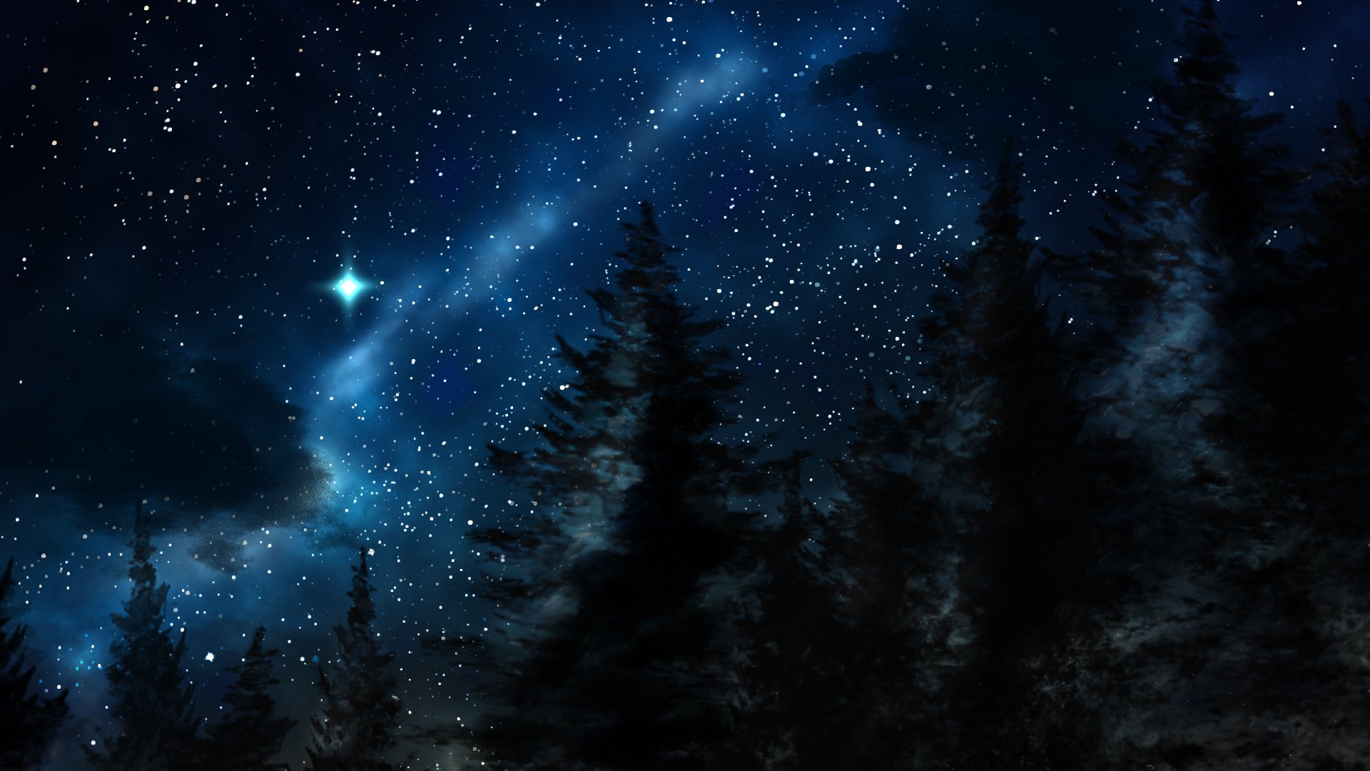 Wallpapers Id - - Night Sky Wallpaper Mac , HD Wallpaper & Backgrounds