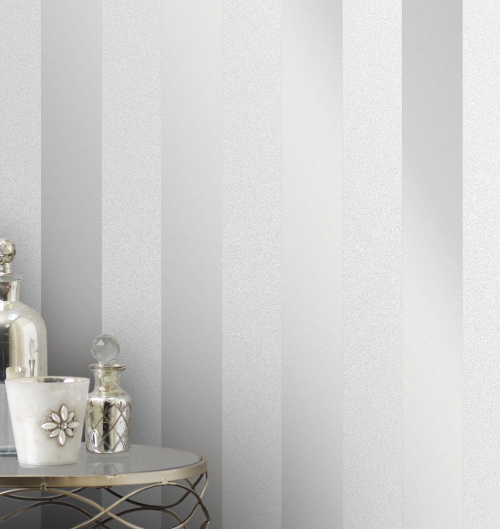 Fine Decor Monaco Stripe Wallpaper Fd42240 -silver - Grey And Silver Stripe , HD Wallpaper & Backgrounds