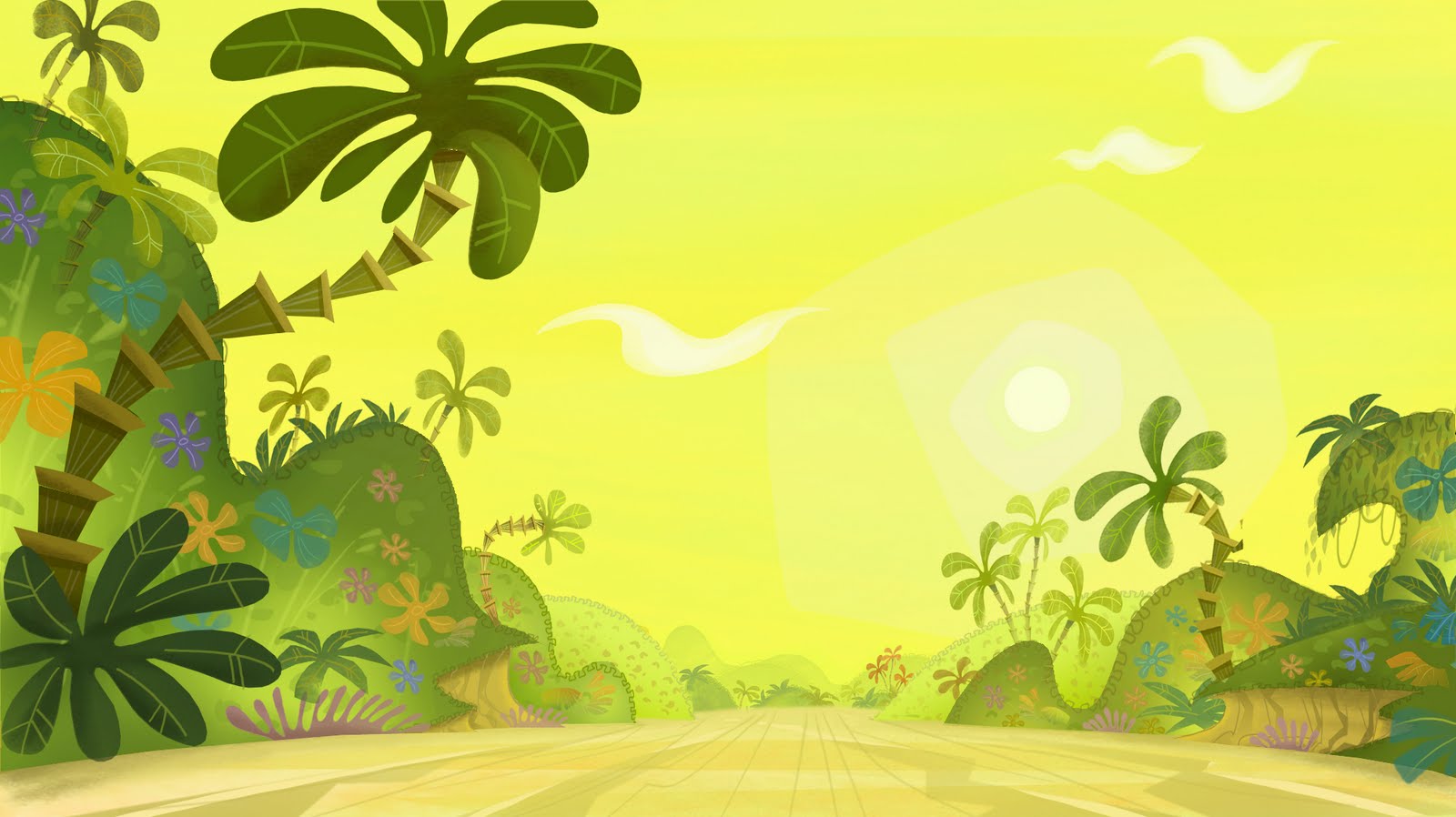 Jungle For Kids Wallpaper Wide - Jungle Clipart Background , HD Wallpaper & Backgrounds