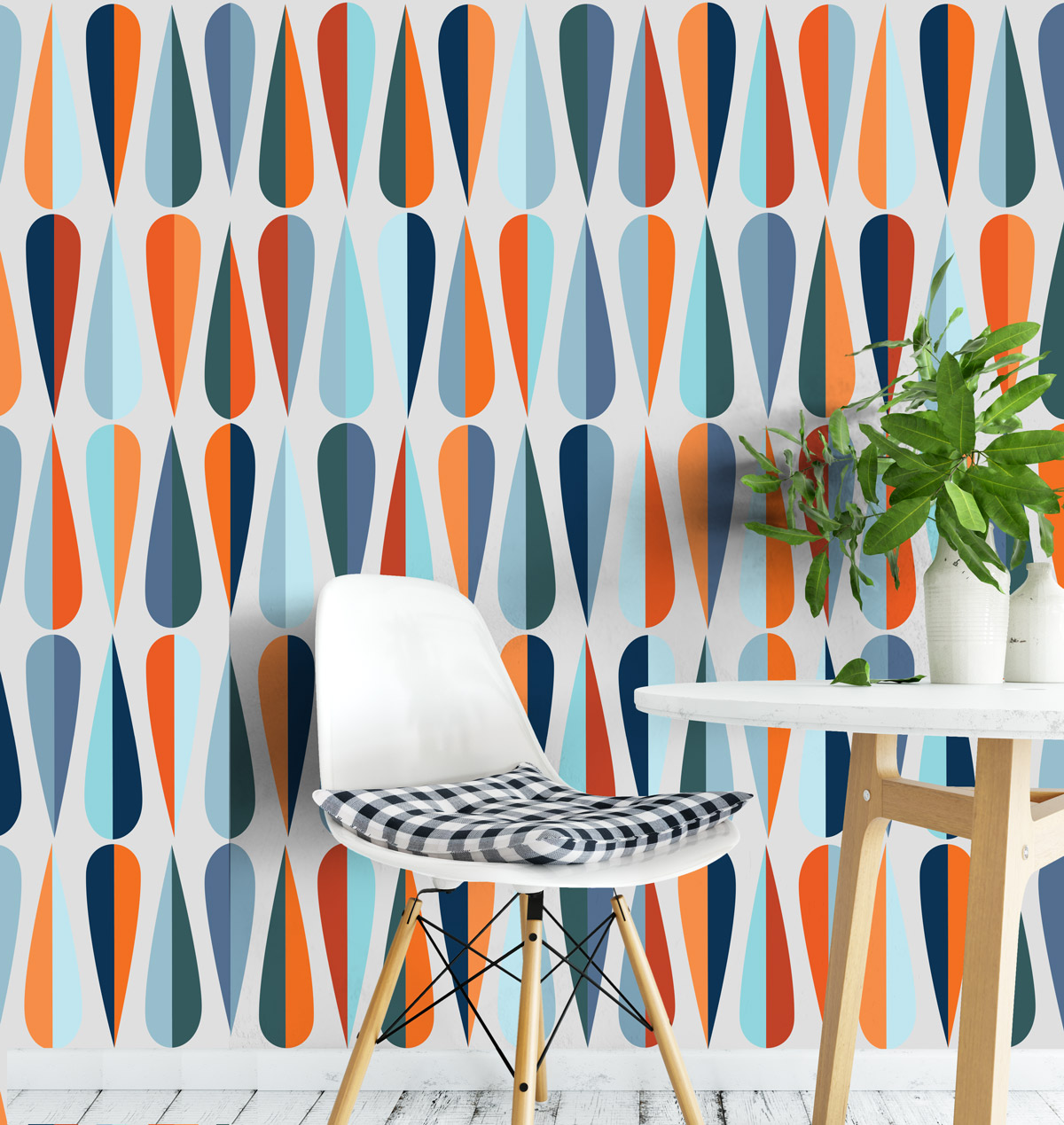 10 M - Wall Paper Mid Century , HD Wallpaper & Backgrounds