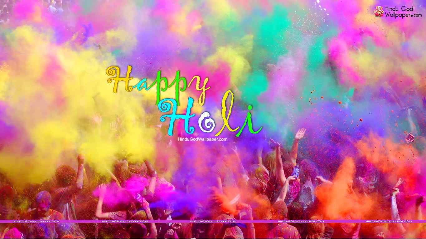 Colourful Holi Wallpapers Hd For Desktop Free Download - Holi Full Hd Background , HD Wallpaper & Backgrounds
