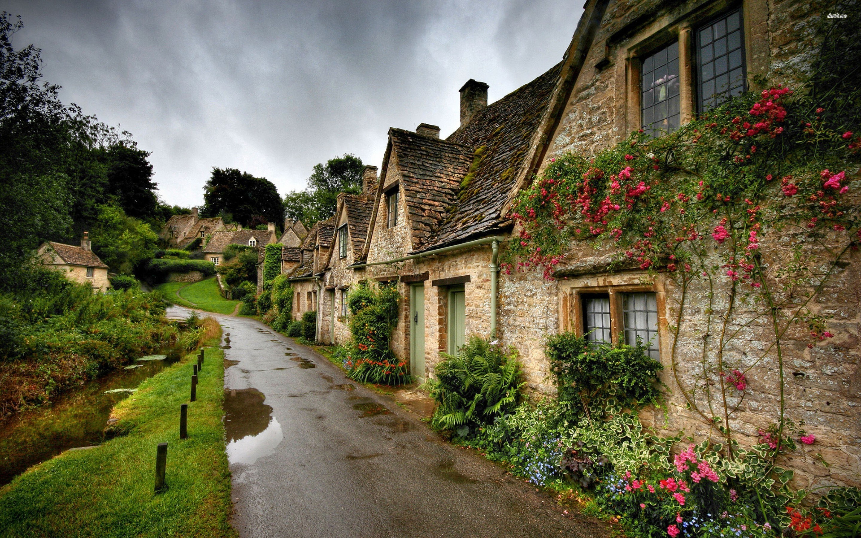 Rain Beautiful Village Street After The Rain Wallpaper , HD Wallpaper & Backgrounds