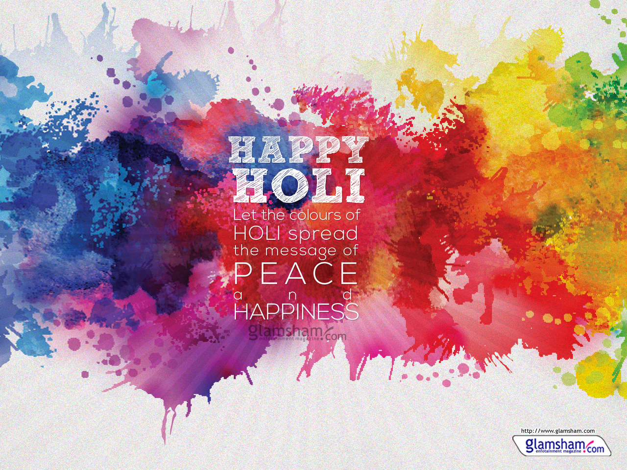 Holi Wallpaper - Multicolor Watercolor Splash Background , HD Wallpaper & Backgrounds