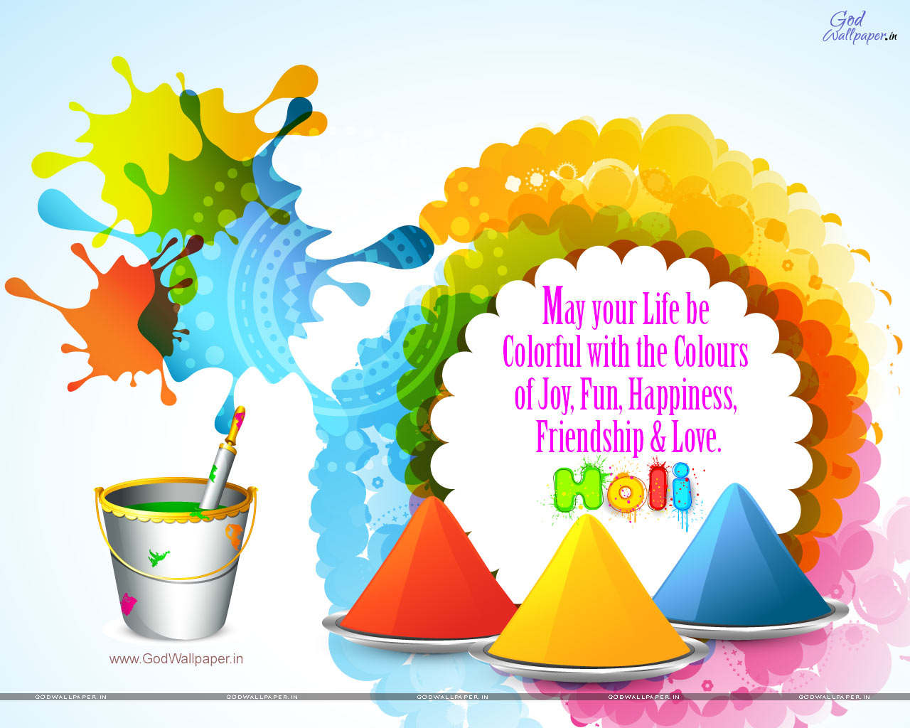 Happy Holi Hd Wallpaper - Transparent Happy Holi Png , HD Wallpaper & Backgrounds