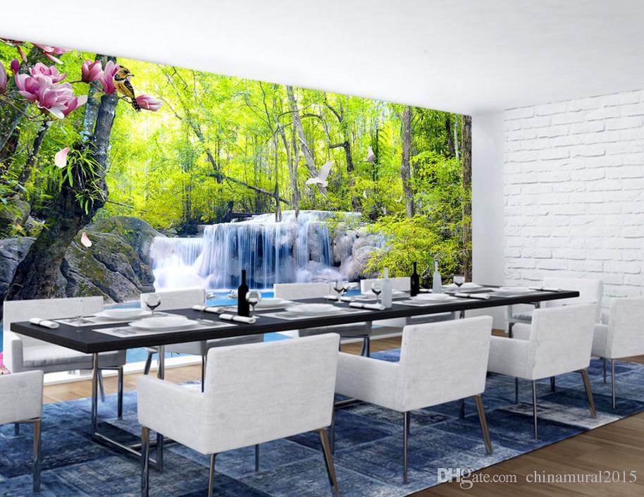 Beautiful Scenery Wallpapers Waterfall Water 3d Murals - Beautiful Room Hd , HD Wallpaper & Backgrounds