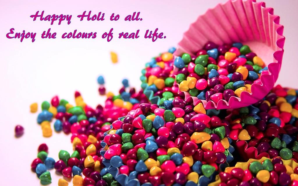 Happy Holi Wished Wallpaper Download - Happy Holi To All , HD Wallpaper & Backgrounds