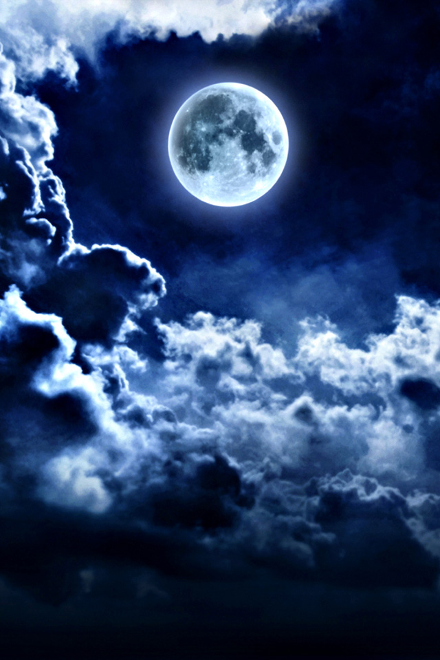 Blue Moon Wallpaper For Iphone , HD Wallpaper & Backgrounds