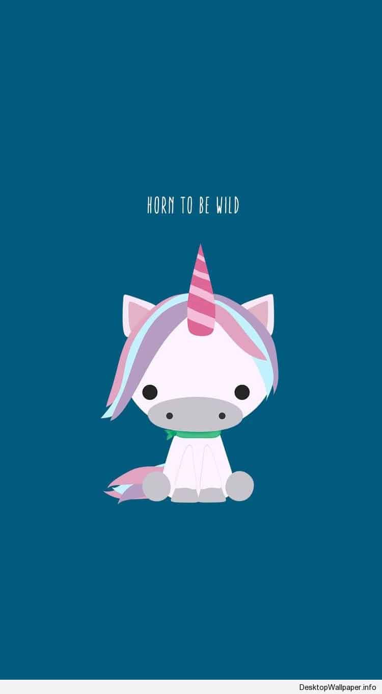 Cute Cartoon Unicorn Wallpaper - Cute Iphone 6 S , HD Wallpaper & Backgrounds