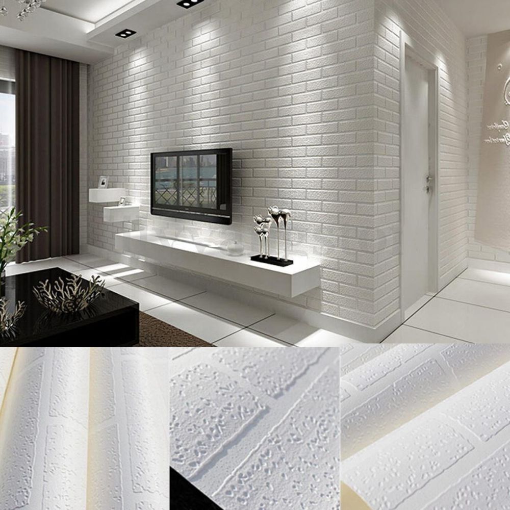 Yiyatoo White Real Looking Deep Embossed Textured 3d - 3d Brick Wallpaper Design , HD Wallpaper & Backgrounds