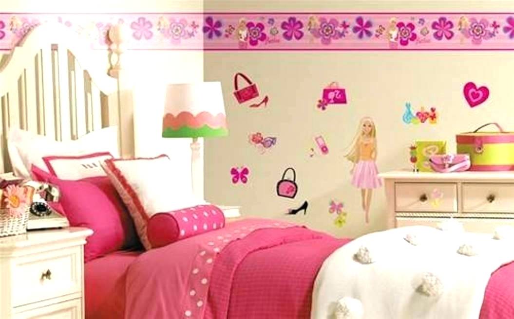 Wallpaper Borders For Girls Bedroom Pink Wall Borders - Belle Princess Bed Room , HD Wallpaper & Backgrounds