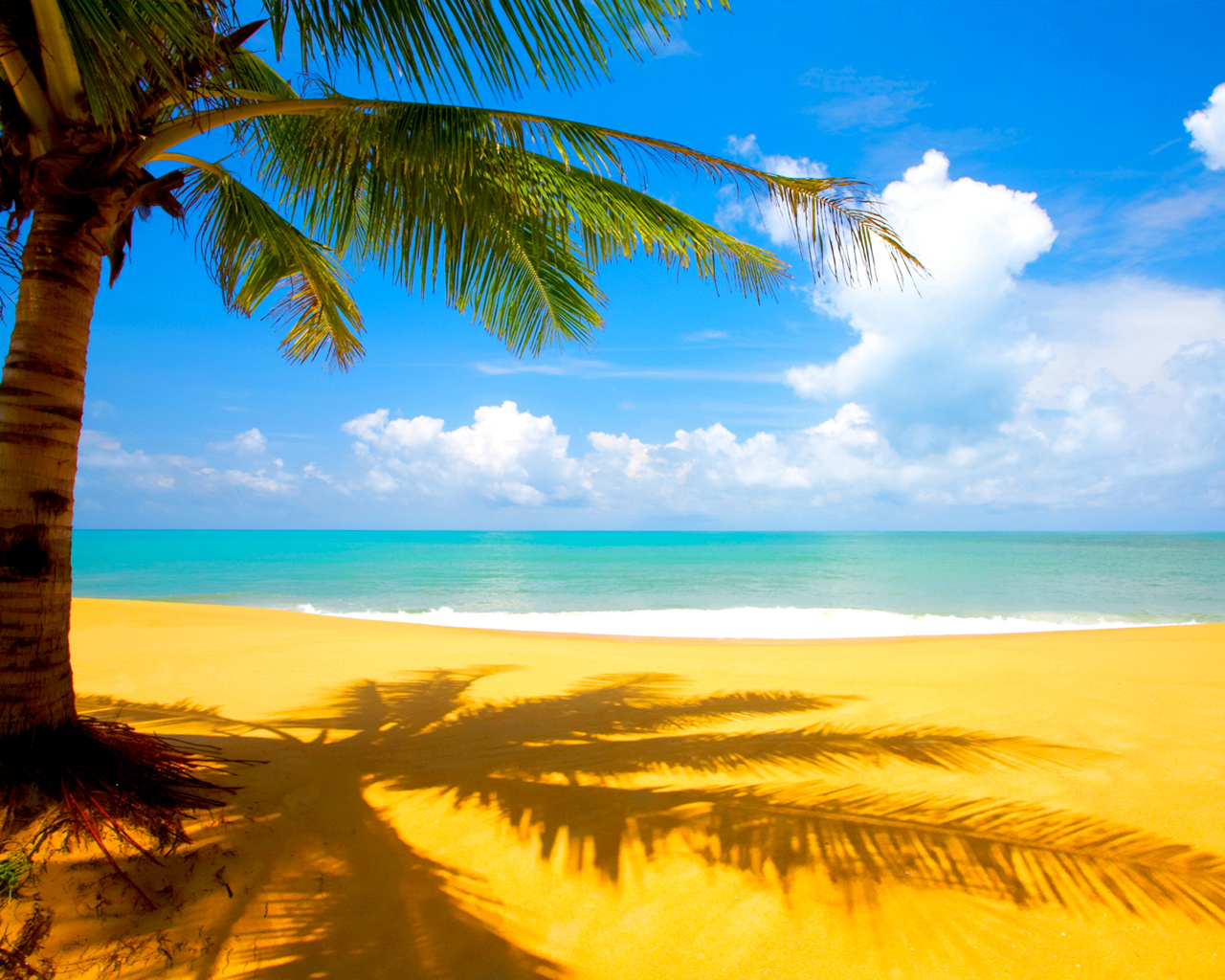 Summer Wallpaper - Beautiful Beach Scene , HD Wallpaper & Backgrounds