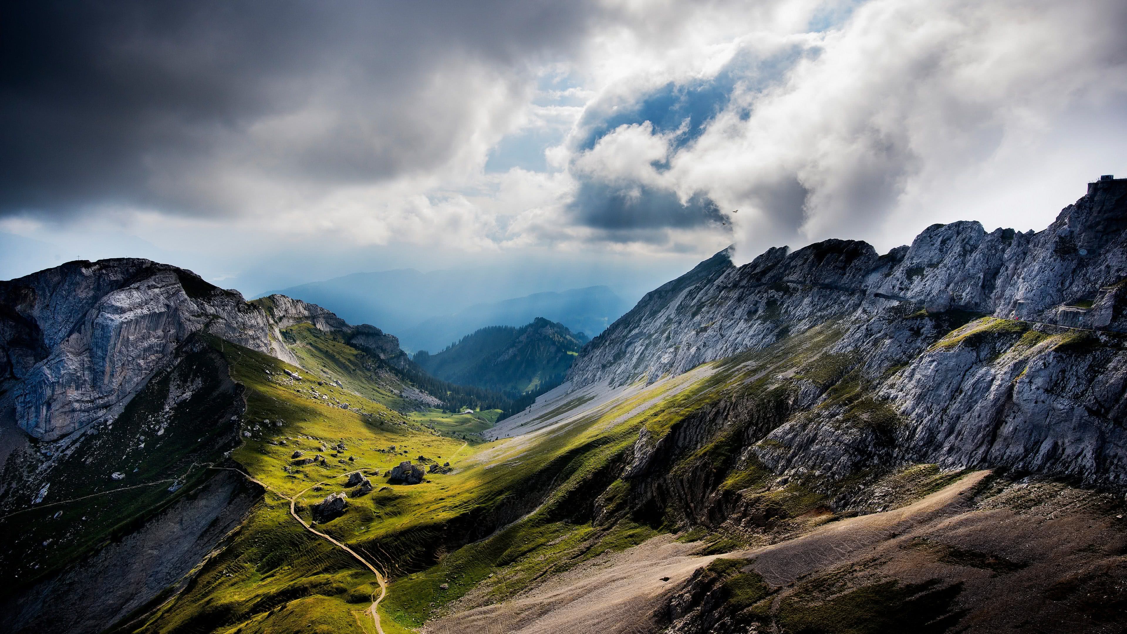 Pilatus Mountain Switzerland Uhd 4k Wallpaper - Berge Wallpaper Hd , HD Wallpaper & Backgrounds