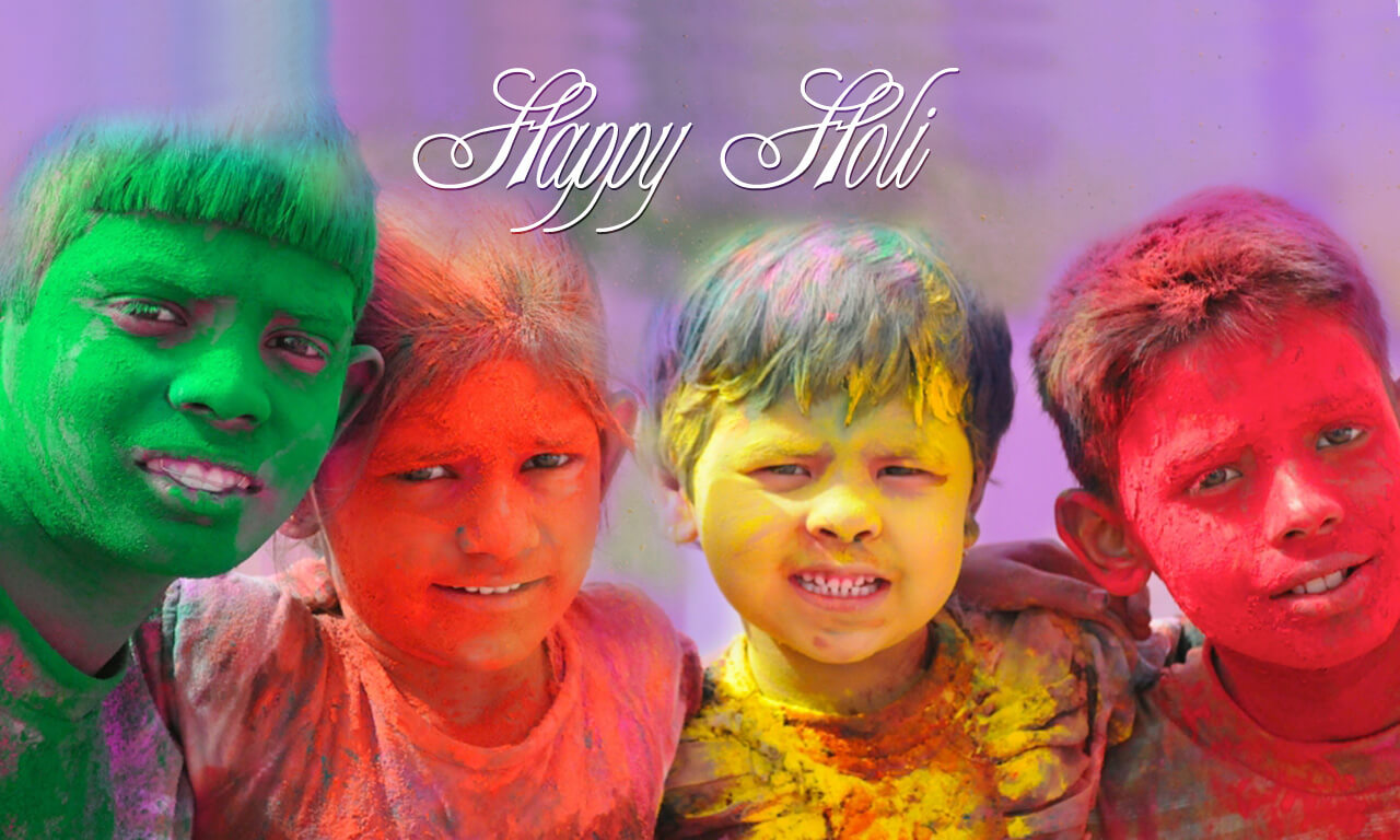 Best Holi Wallpapers For Desktop - Holi Celebrated , HD Wallpaper & Backgrounds