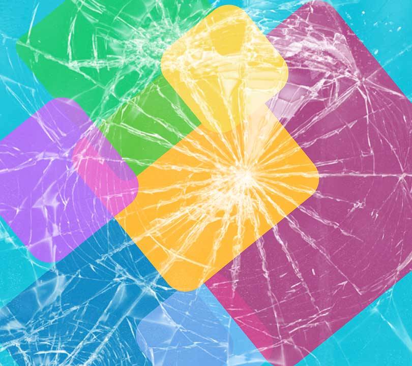 Cracked Screen Wallpaper For Ipad And Tablets - Creative Arts , HD Wallpaper & Backgrounds