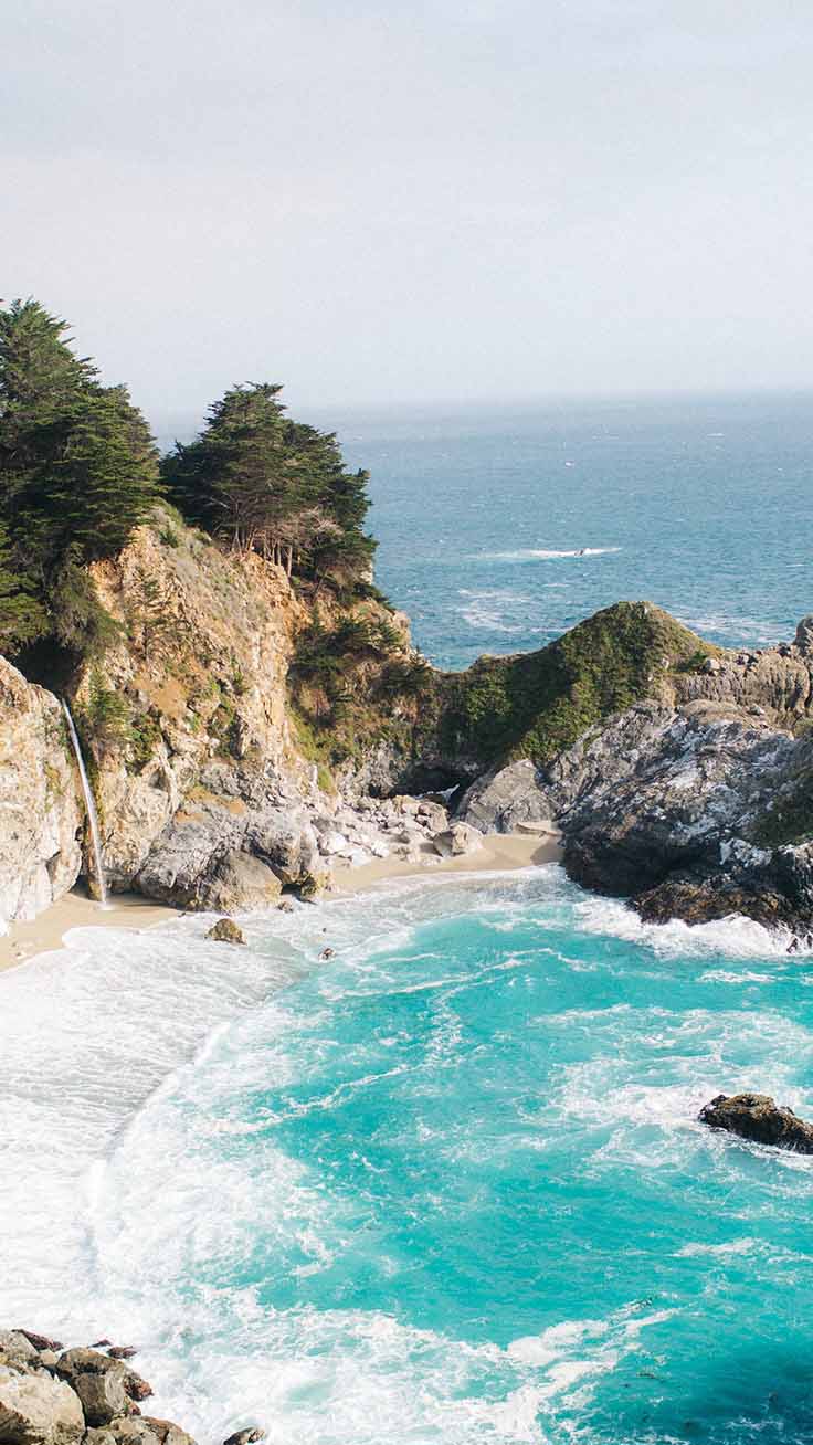 26 Summer Iphone Wallpapers By Preppywallpapers - Julia Pfeiffer Burns State Park, Mcway Falls , HD Wallpaper & Backgrounds