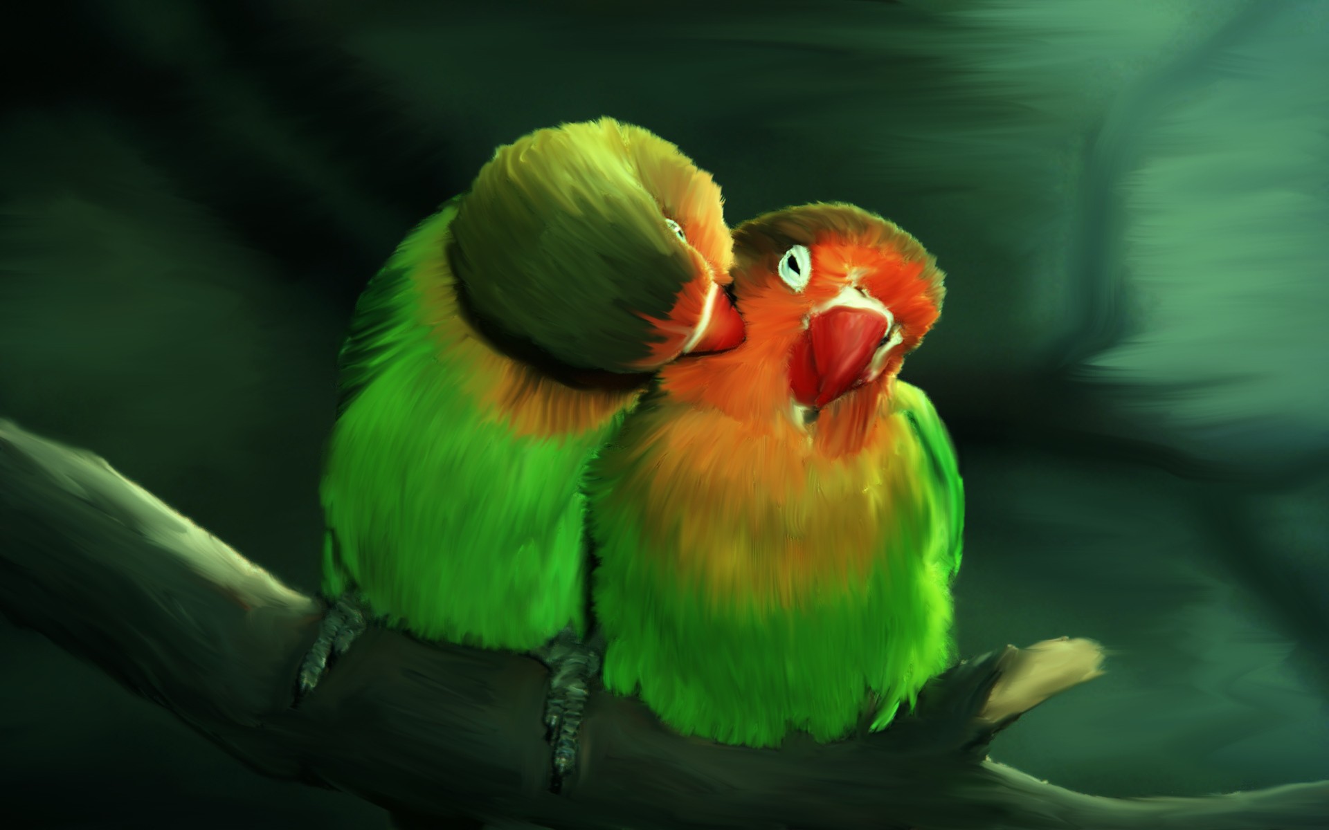 Amazing Wallpaper - Two Birds In Love , HD Wallpaper & Backgrounds