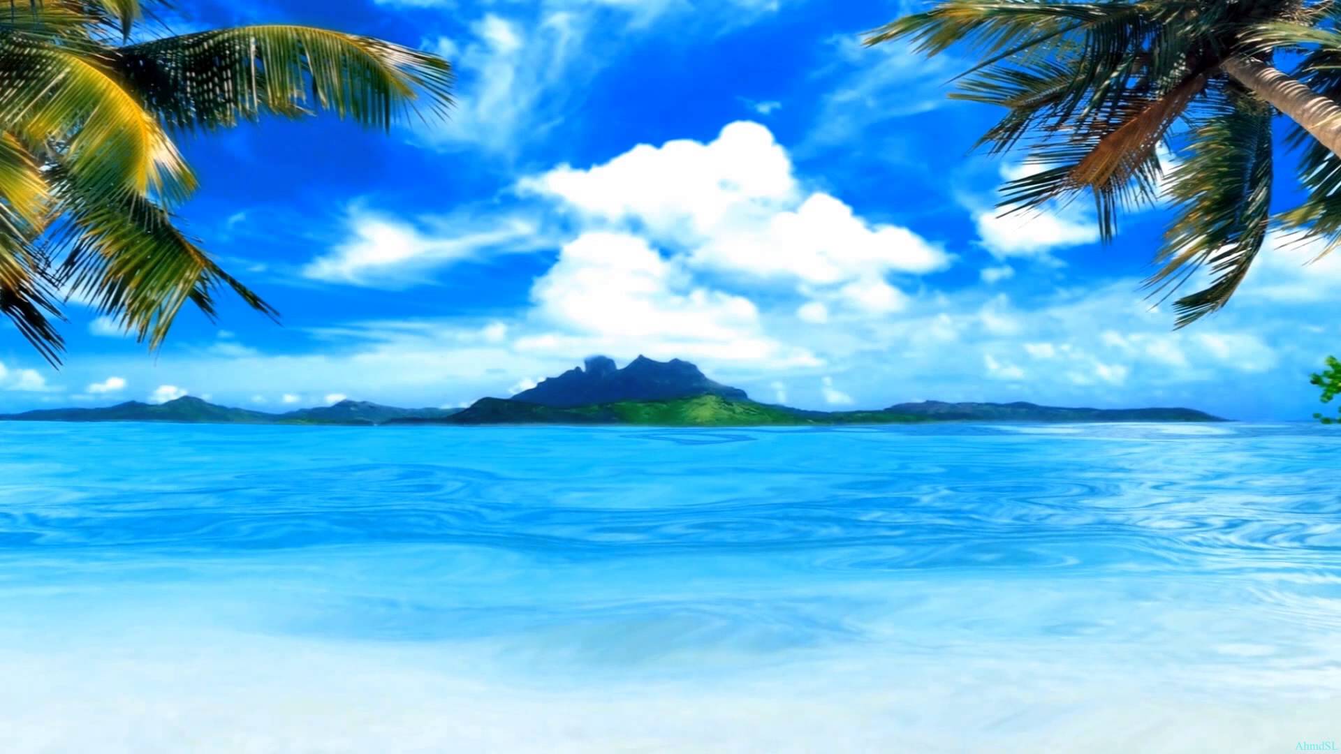 Wonderful Island Beach - Nature Background Images Hd , HD Wallpaper & Backgrounds