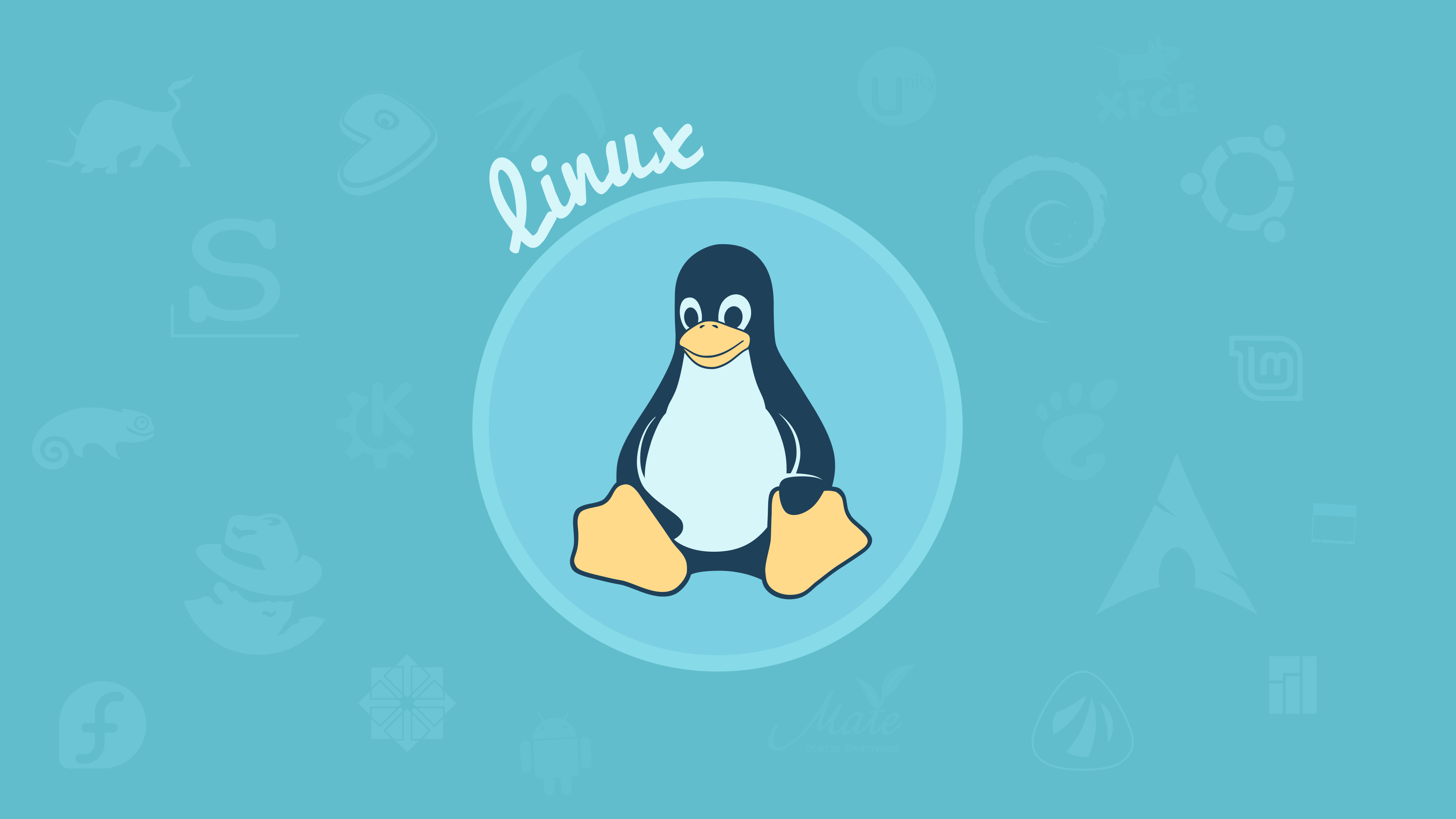 Linux Animated Wallpaper - Linux Flat , HD Wallpaper & Backgrounds