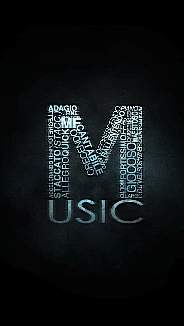 Creative Music Letters - Music Typography , HD Wallpaper & Backgrounds