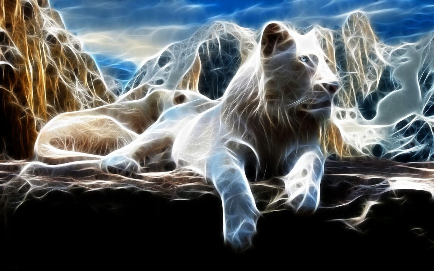 White Lion Wallpapers - White Lion Background , HD Wallpaper & Backgrounds