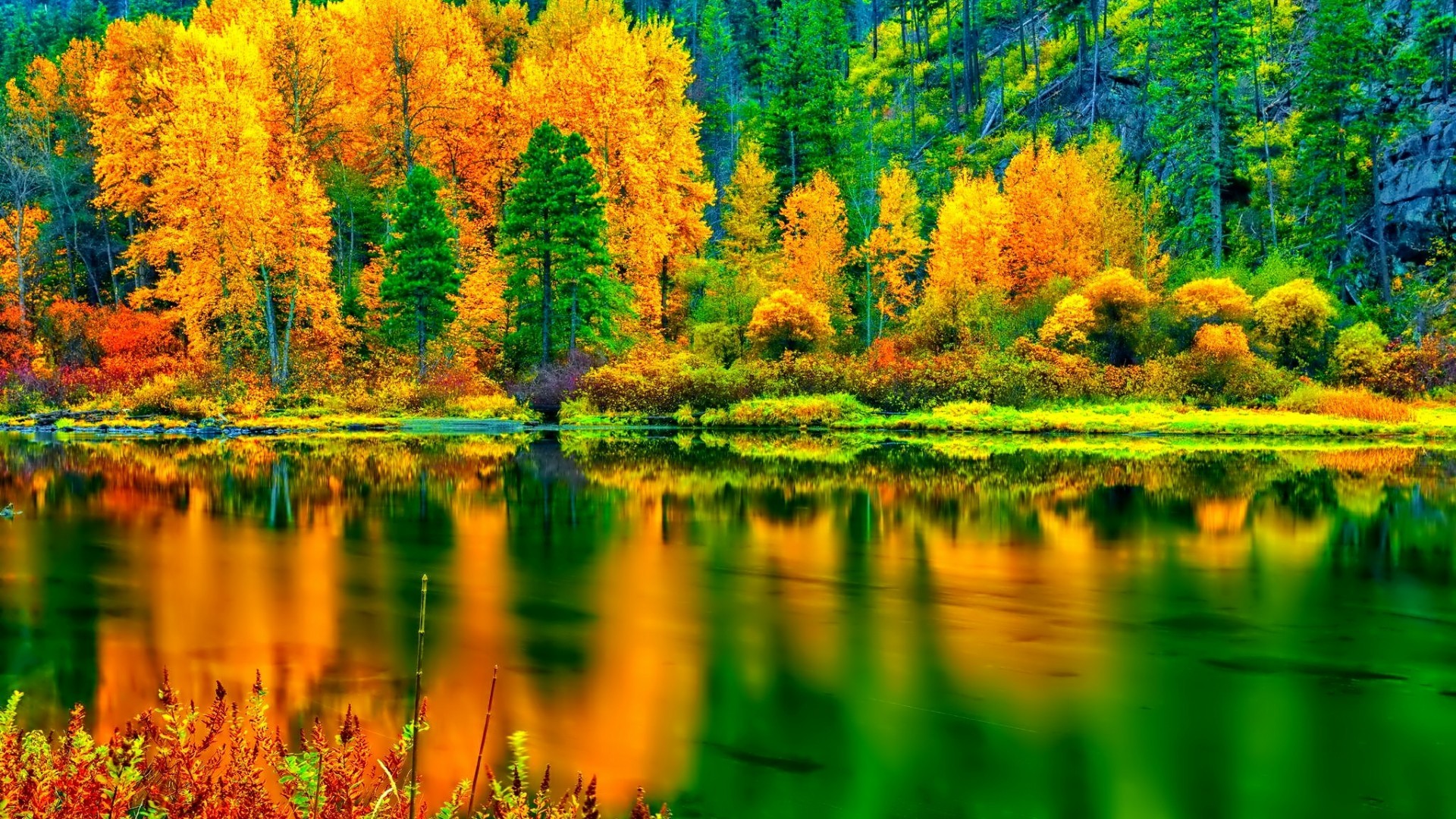 Hd Autumn Landscape Wallpaper - Countryside Wallpaper Autumn Landscape , HD Wallpaper & Backgrounds