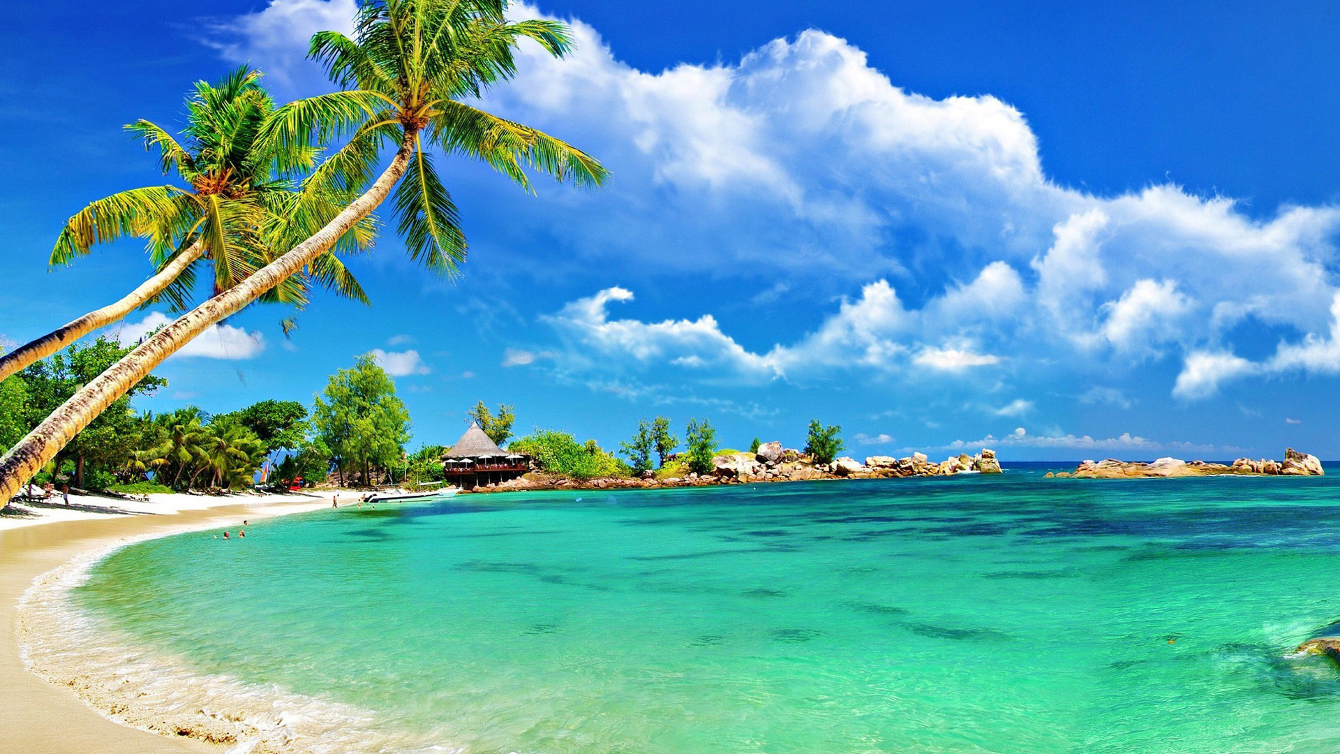 Beach Scenery Wallpaper - Scenery Of Beach , HD Wallpaper & Backgrounds