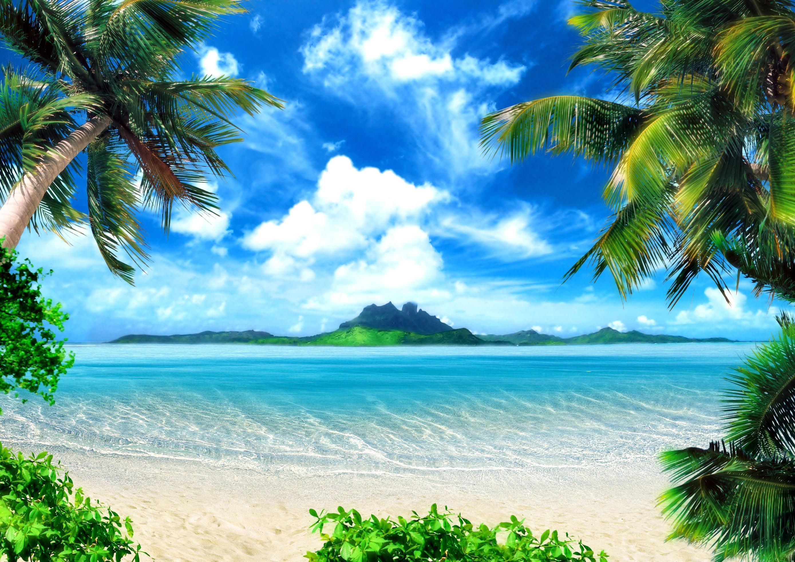 3d Beach Wallpaper Desktop Images 6 Hd Wallpapers - 3d Beach , HD Wallpaper & Backgrounds