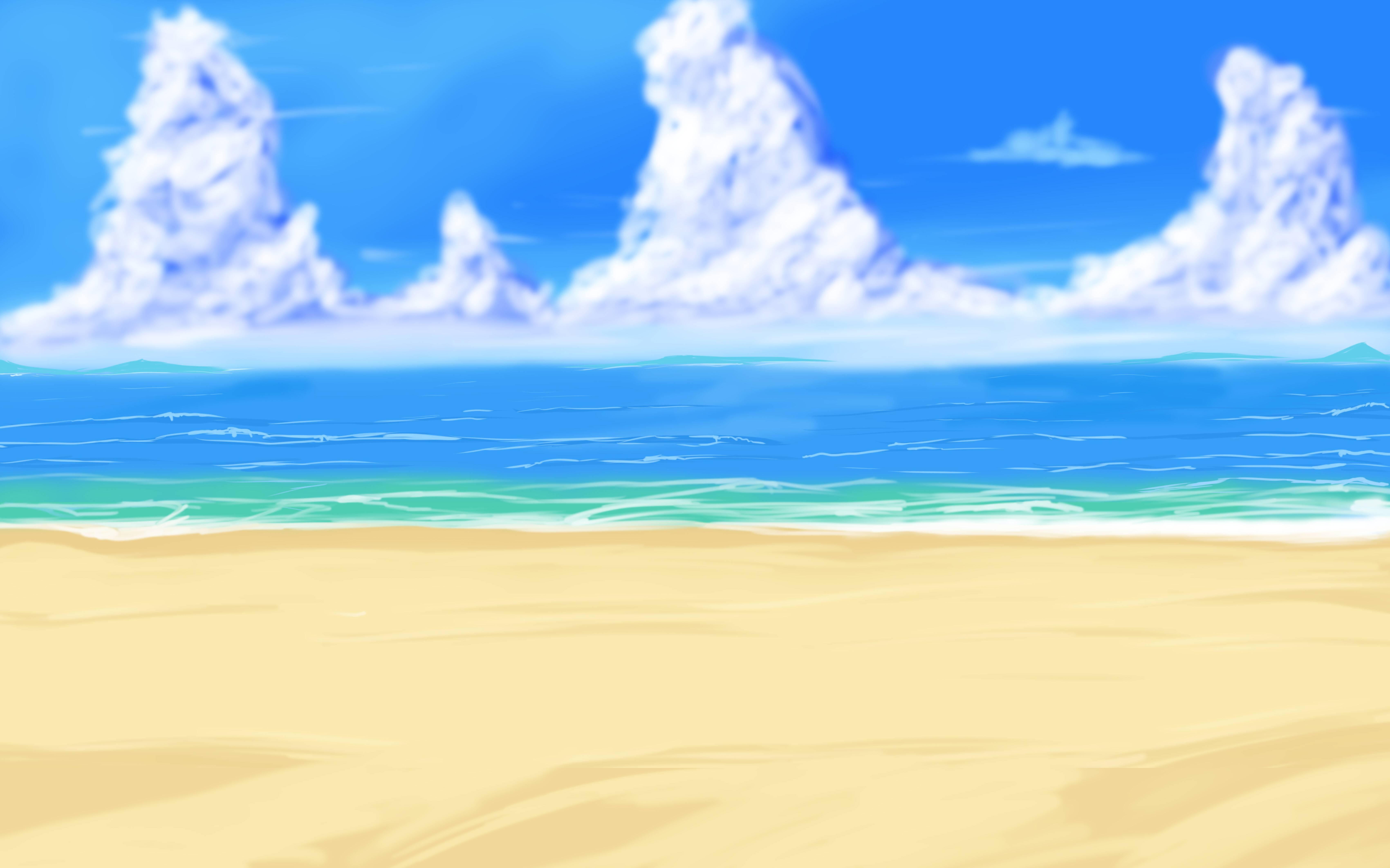 Summer Beach Wallpaper - Fairy Tail Zeref And Erza , HD Wallpaper & Backgrounds