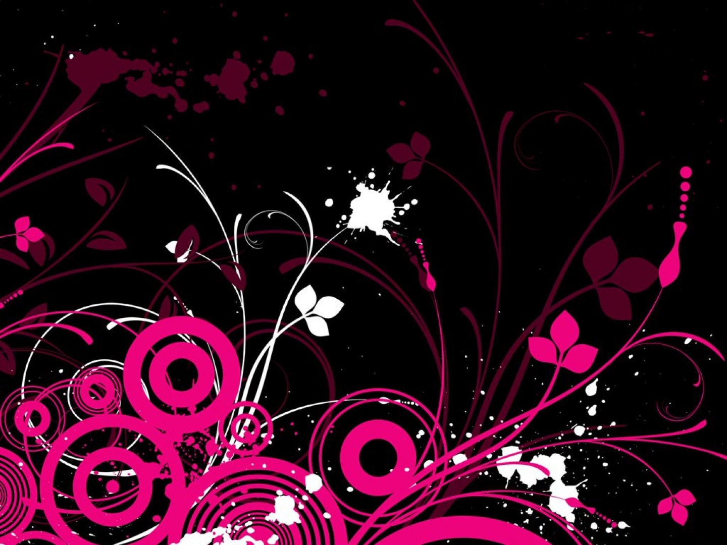 Cute Black And Pink Wallpaper 28 Cool Hd Wallpaper - Black And Pink Flower , HD Wallpaper & Backgrounds