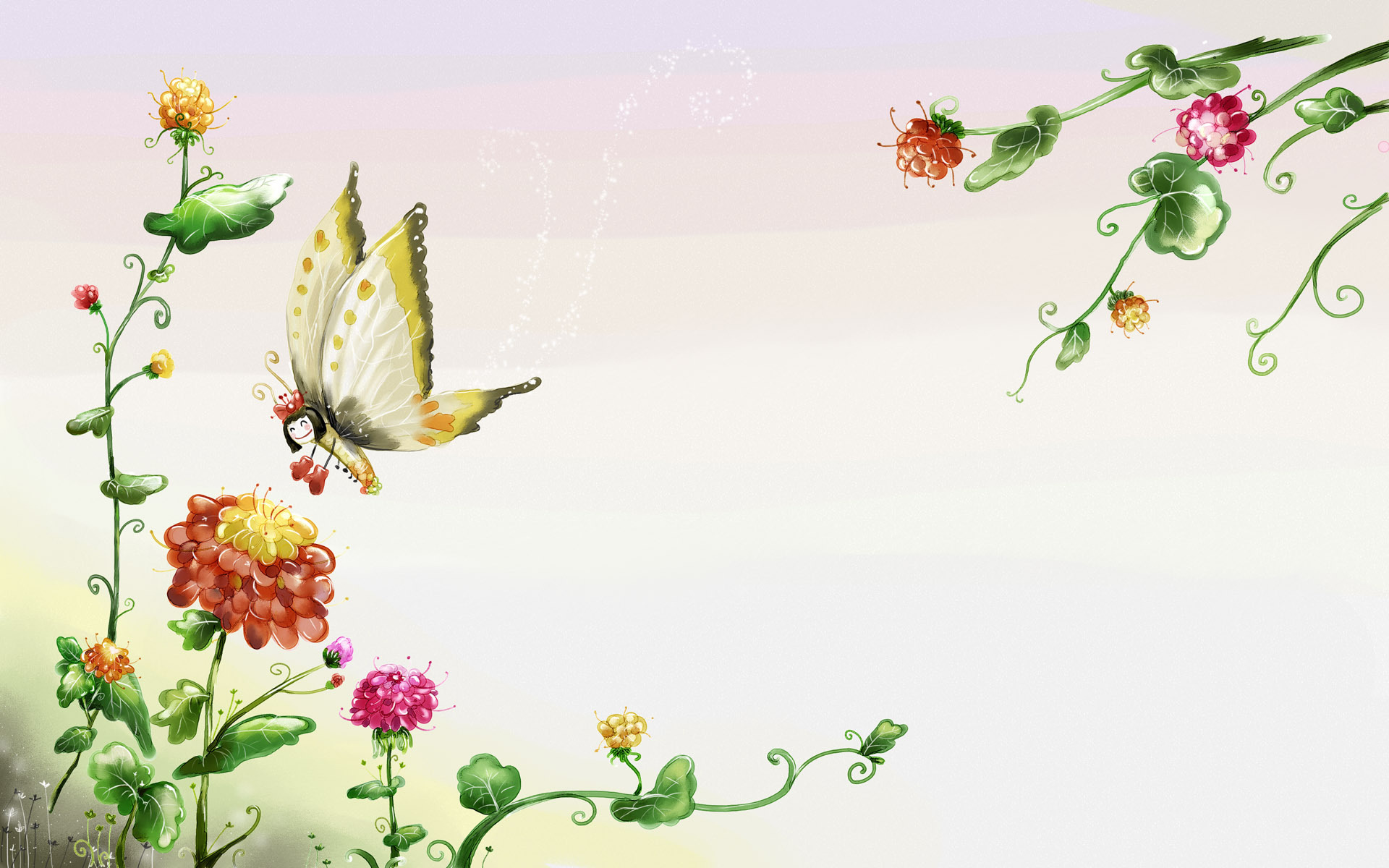 Beautiful Butterfly Wallpaper - Butterfly Desktop Backgrounds , HD Wallpaper & Backgrounds