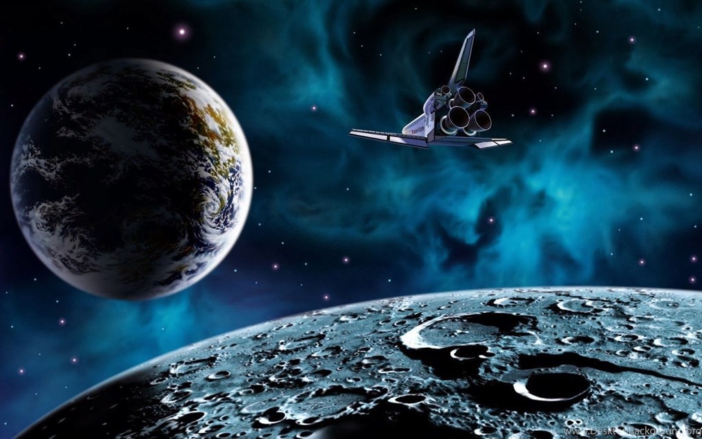 Outer Space Cartoon Backgrounds , HD Wallpaper & Backgrounds