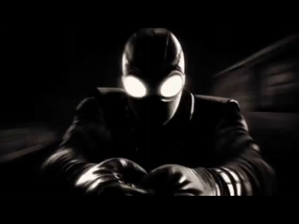 Spider-man Noir - Spiderman Shattered Dimension Black And White , HD Wallpaper & Backgrounds