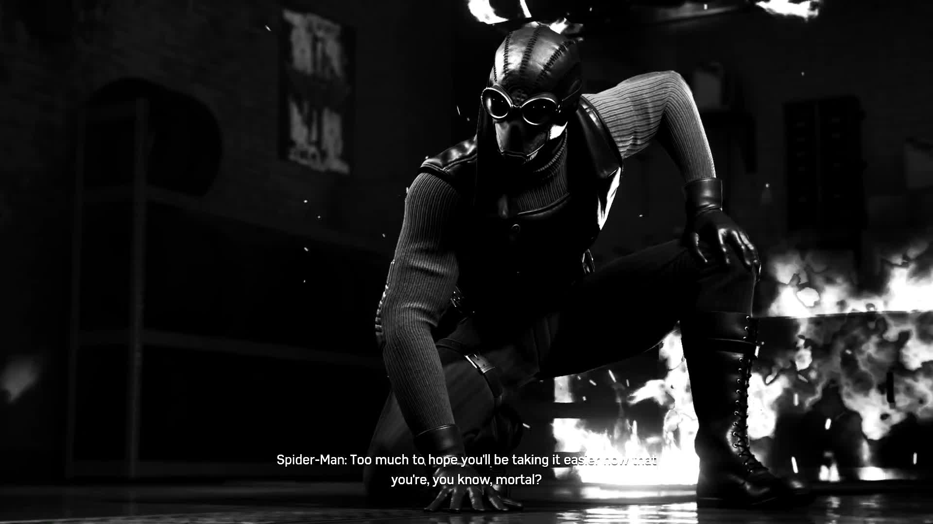 Spider Man Noir Vs Tombstone - Noir Spider Man Ps4 , HD Wallpaper & Backgrounds